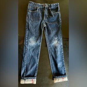 Burberry Kids Dark Blue Denim Jeans